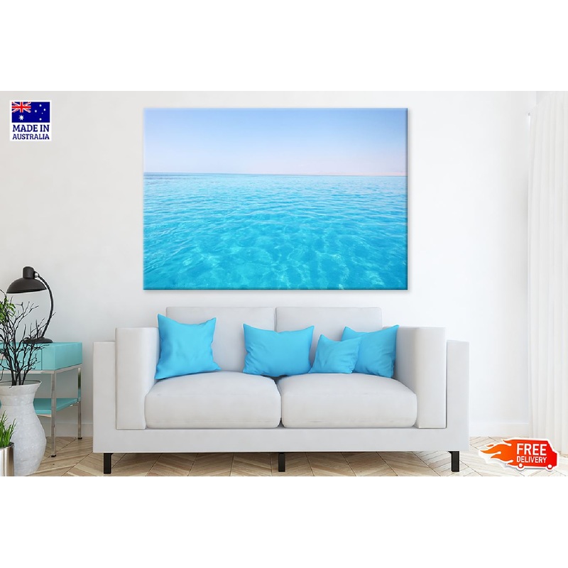 Blue Sea Ocean View Photograph Print 100% Australian Made