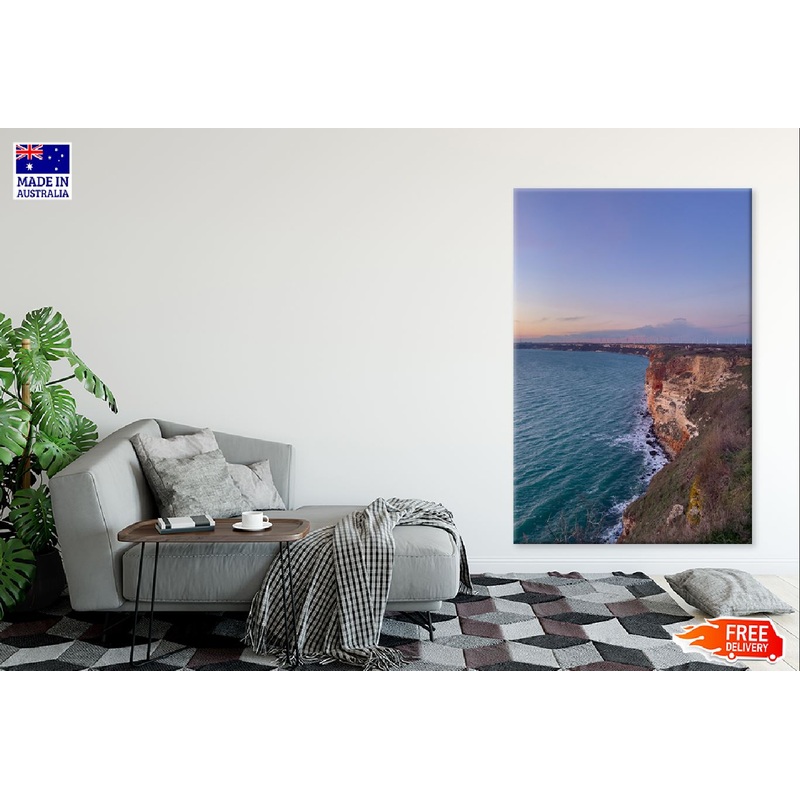 Sunset on Sea View From Cliff Photograph Print 100% Australian Made