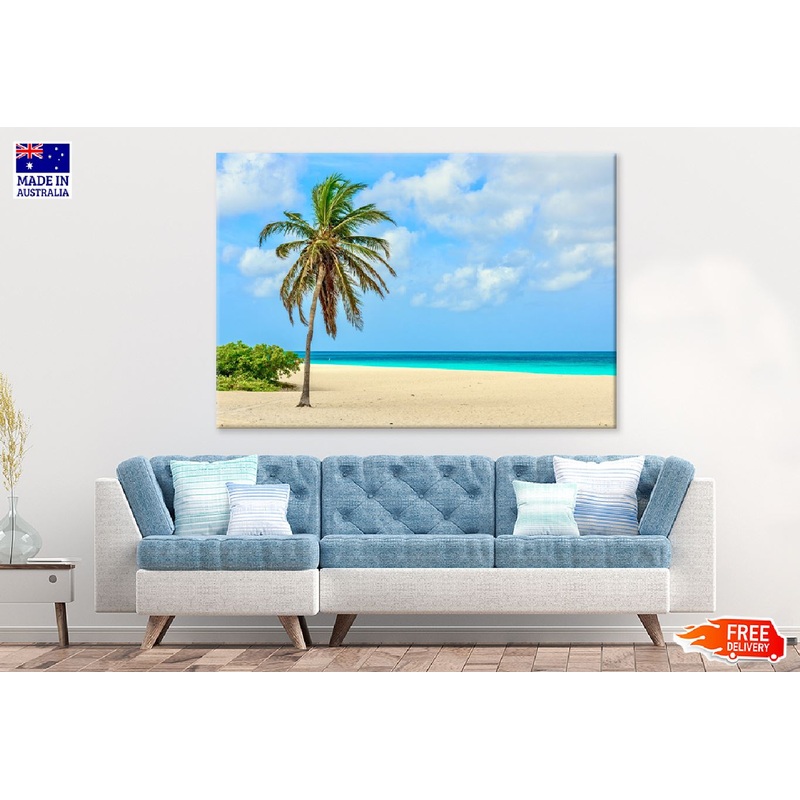 White Sand Eagle Beach View Photograph Aruba Print 100% Australian Made
