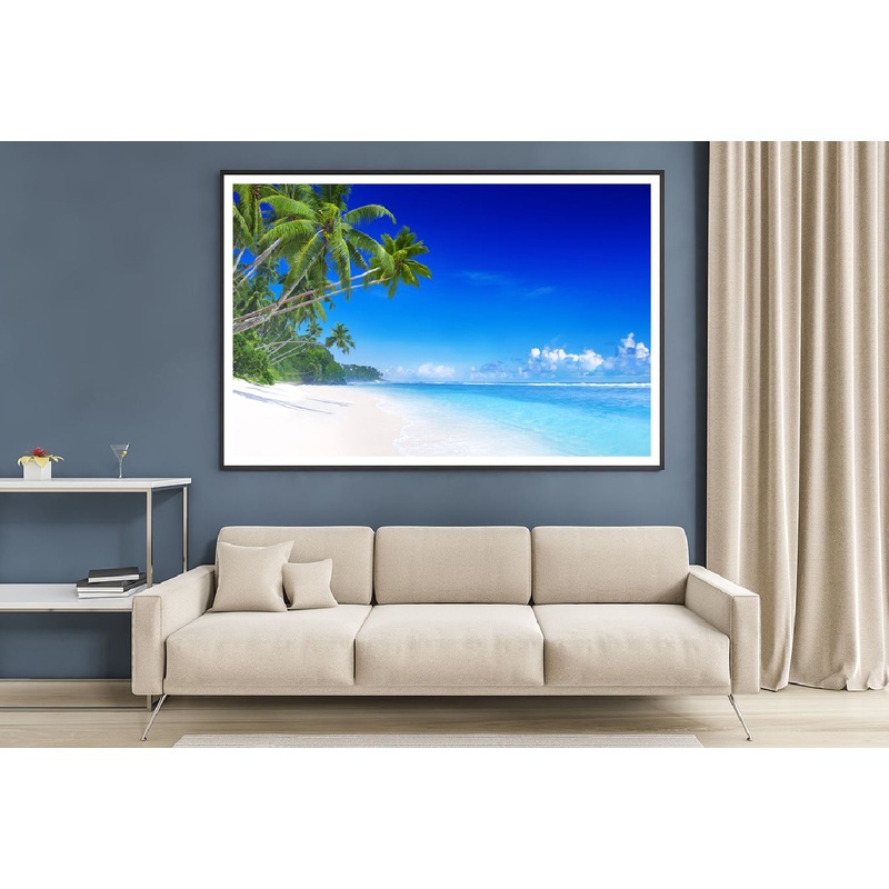 Tropical Beach Paradise Palm Tree Photograph Home Decor Premium Quality Poster Print Choose Your Sizes