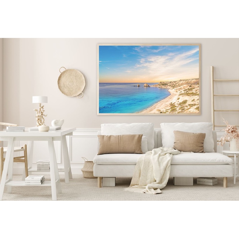 Aphrodite Sea & Blue Sky Photograph Cyprus Home Decor Premium Quality Poster Print Choose Your Sizes