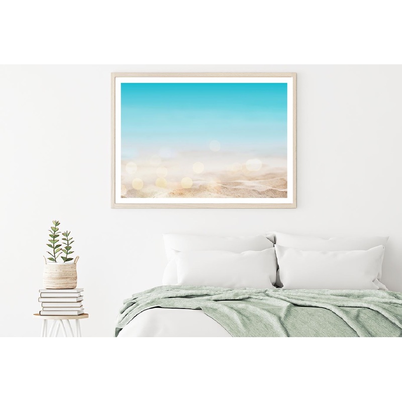 Summer Beach Sand View Photograph Home Decor Premium Quality Poster Print Choose Your Sizes