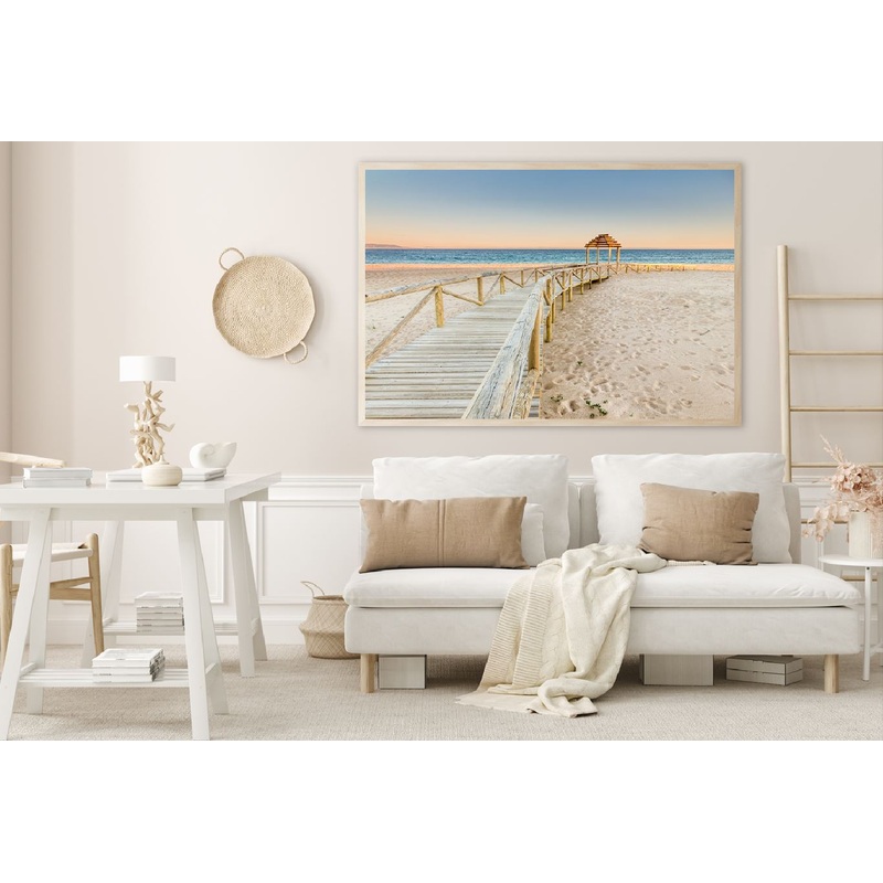 Trafalgar Coast Boardwalk to Sea Photograph Home Decor Premium Quality Poster Print Choose Your Sizes