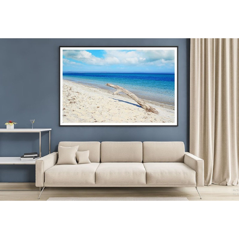 White Driftwood Tropical Beach View Photograph Home Decor Premium Quality Poster Print Choose Your Sizes
