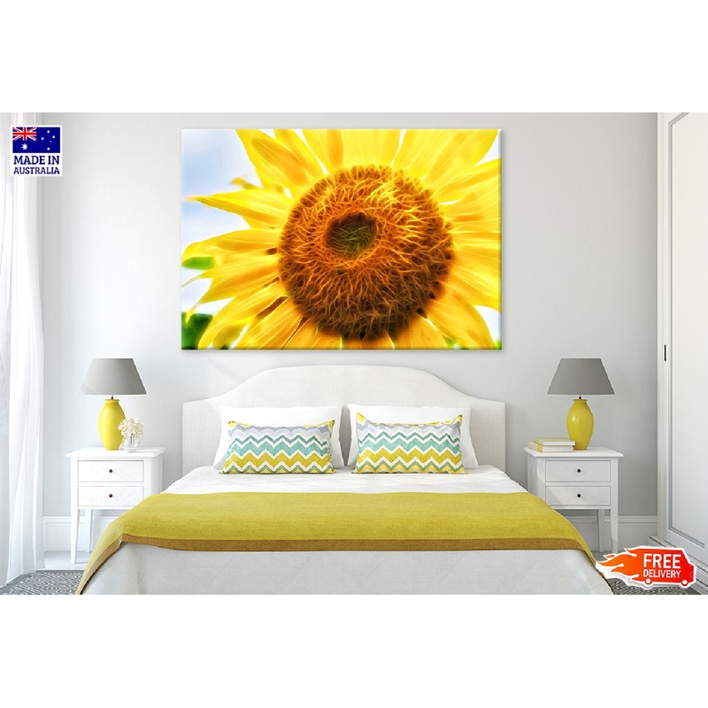 Sunflower Digital Art Design Print 100% Australian Made