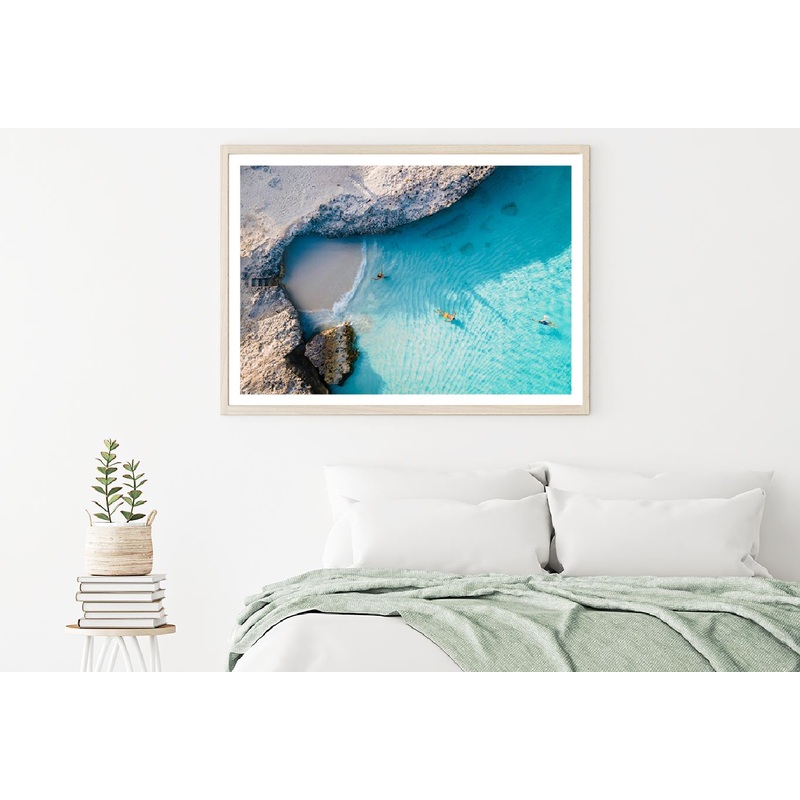 Triple Steps Sea View Photograph Aruba Home Decor Premium Quality Poster Print Choose Your Sizes