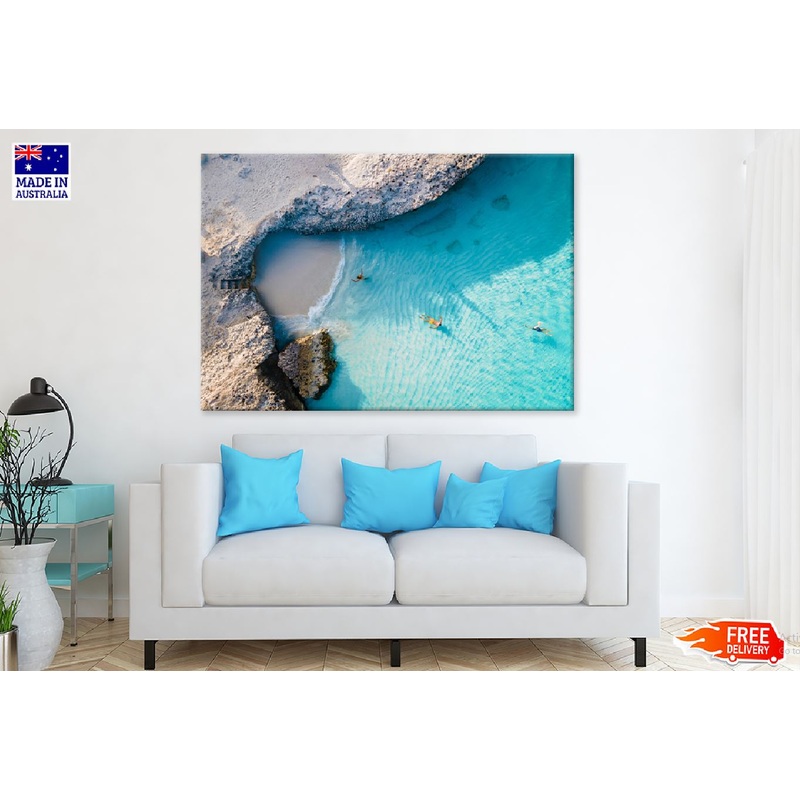 Triple Steps Sea View Photograph Aruba Print 100% Australian Made