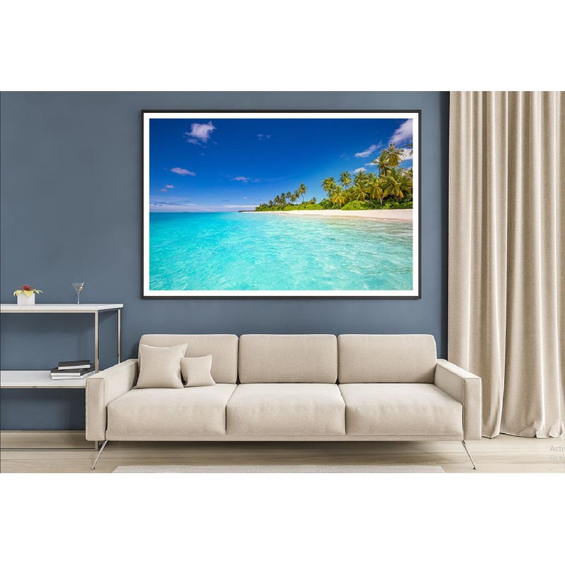 Tropical Island Paradise Beach Photograph Home Decor Premium Quality Poster Print Choose Your Sizes