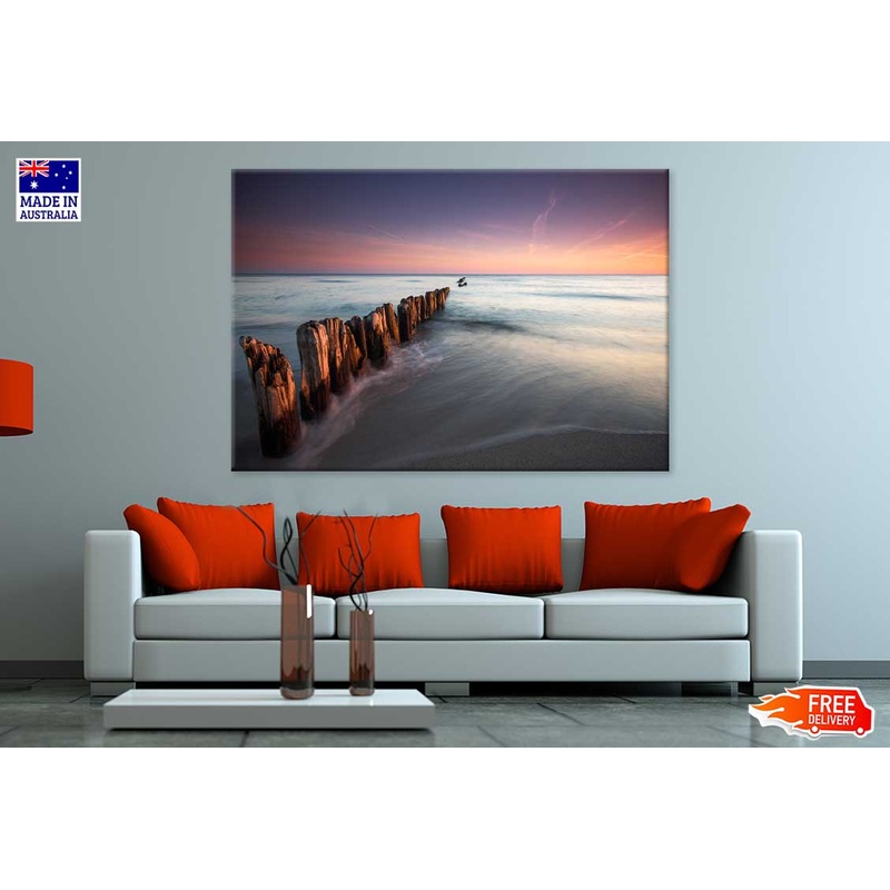 Baltic Sea Coast Sunset Scenery View Photograph Print 100% Australian Made