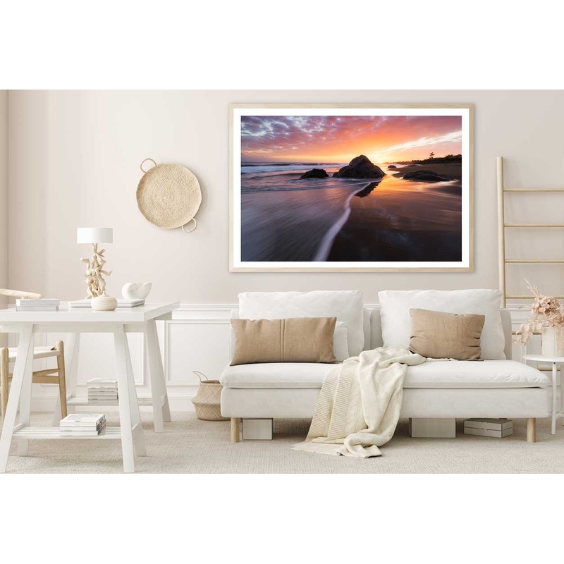 Sunset at Bois Blanc Beach View Photograph Home Decor Premium Quality Poster Print Choose Your Sizes