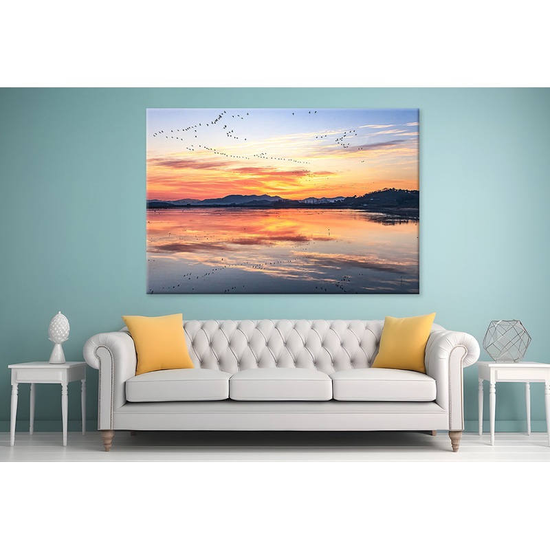 Winter Morning at Junam Reservoir Wall Art Decor 100% Australian Made Wall Art Decor 100% Australian Made