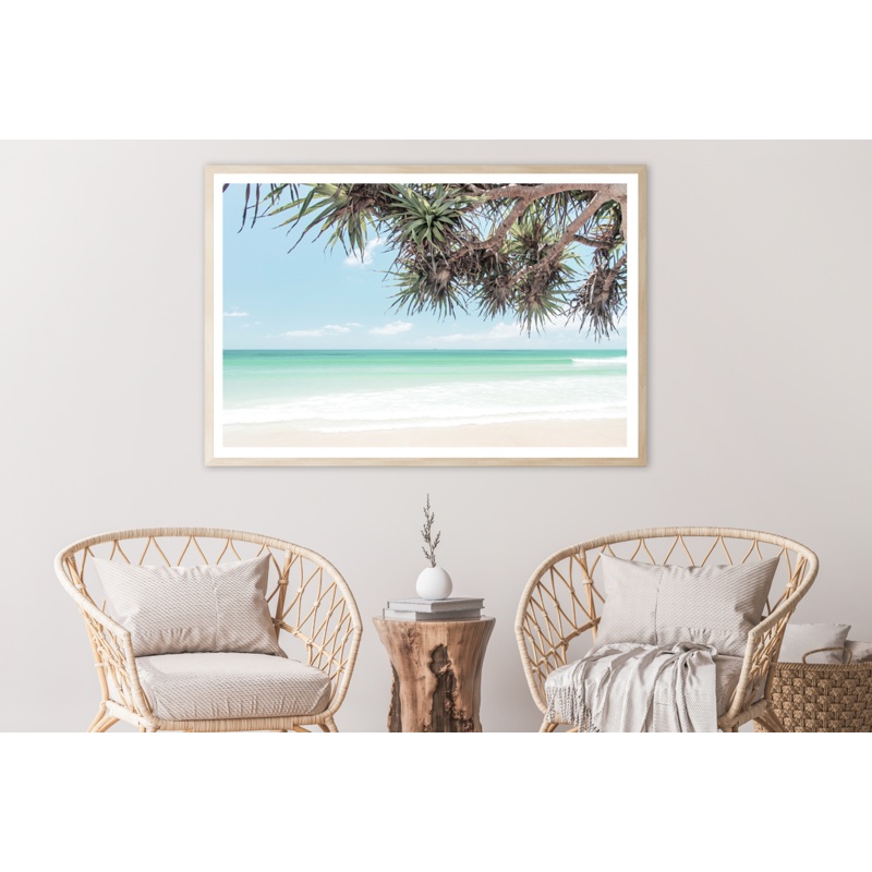 Trees & Sea Cloudy Sky View Home Decor Premium Quality Poster Print Choose Your Sizes